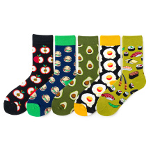 Wholesale Jacquard Fruit Men and Women Socks